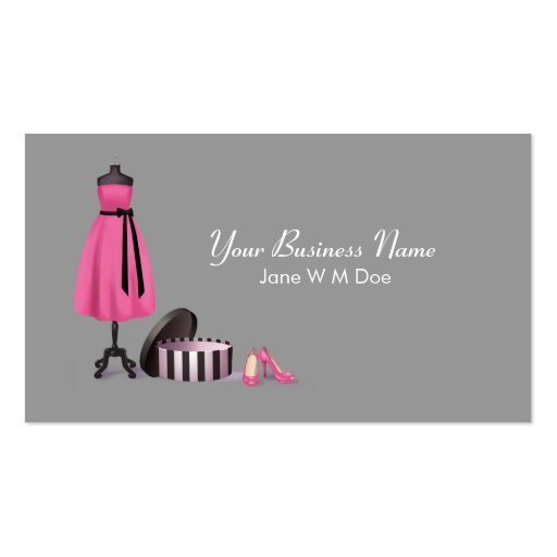 Couture Fashion Business Card (front side)
