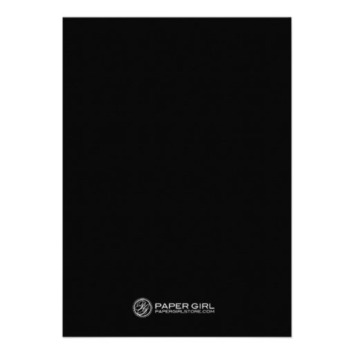 Couture Gown Bridal Shower Invitation (Black) Invitations