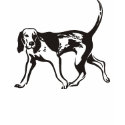 Couture Hound Dog Black and White t-shirts