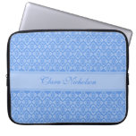Couture inspired named blue 15 inch laptop case computer sleeves