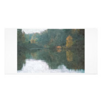 Cove on Lake Arthur in Early Fall Personalized Photo Card