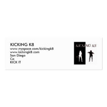 Cover_Art, KICKING K8, www.myspace.com/kickingk... Business Card