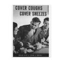 Cover coughs cover sneezes postcards