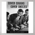 Cover coughs cover sneezes posters