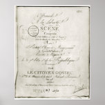 Cover for the score of 'Offrande a la Liberte' Print