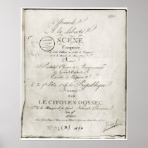 Cover for the score of 'Offrande a la Liberte' Print