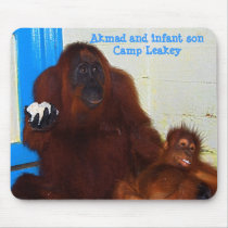 Cover Girl Orangutan mother mousepads by Rebecca_Reeder Cover Girl Orangutan mother mousepads