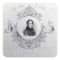 Cover of Sheet Music for a Quadrille Square Stickers