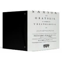 Cover of Sheet Music for Samson Vinyl Binder