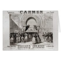 Cover of the score of piano quadrille cards