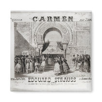 Cover of the score of piano quadrille refrigerator magnets