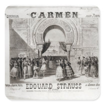 Cover of the score of piano quadrille square sticker