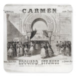 Cover of the score of piano quadrille square sticker