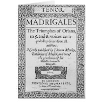 Cover to the Tenor part Greeting Cards