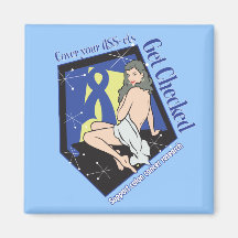 Cover Your Assets GET Checked - Colon Cancer Fridge Magnet