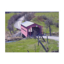 Covered Bridge In The Outaouais postcards