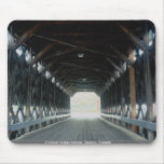 Covered bridge interior, Quebec, Canada Mousepad