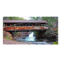 Covered Bridge Photo Card Template