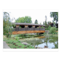 Covered Bridge Summer Postcard