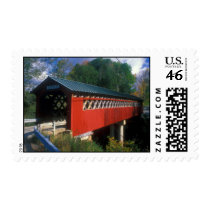 Covered Bridge Vermont Postage Stamp