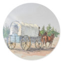 COVERED WAGON by SHARON SHARPE stickers