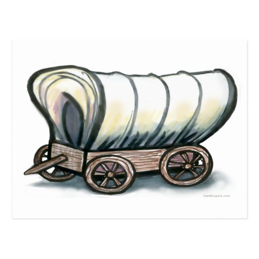 Covered Wagon Postcard | Zazzle