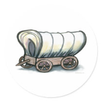 Covered Wagon stickers