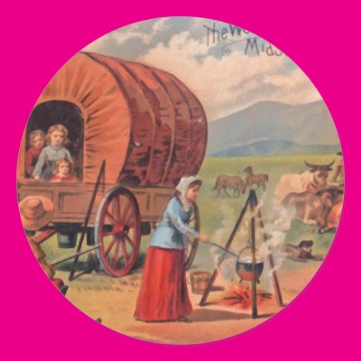 Covered Wagon Sticker Zazzle_sticker Covered Wagon Sticker Zazzle_sticker