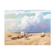 Covered Wagons by NC Wyeth Post Cards