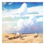 Covered Wagons by NC Wyeth, Vintage Cowboys Invites