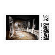 Covered Walkway with Columns Stamp