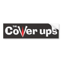 Coverups Bumper Sticker Black bumper stickers