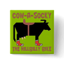 Cow A Socky Pinback Buttons