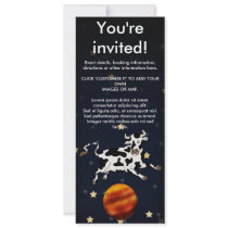 Cow Aims Higher, skiny invitation