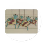 cow,american cow round stickers