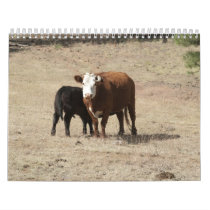 Cow and Baby calendar