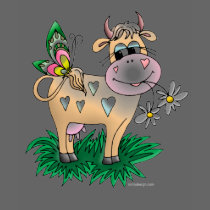 Cow and Butterfly Tshirts