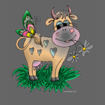 Cow and Butterfly Shirt
