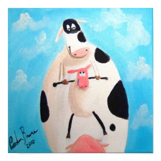 COW AND SHEEP print