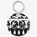 Cow at Work keychains