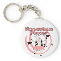 Cow Ballerina Tshirts and Gifts Keychains