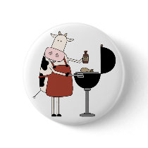 Cow Barbeque Tshirts and Gifts Pins