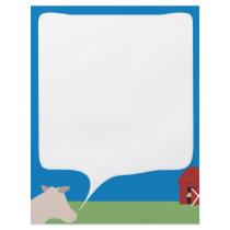 cow barn conversation letterhead flier flyers