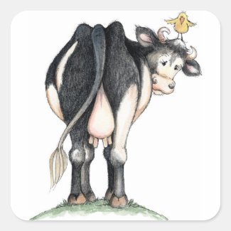 Cow Behind - Stickers