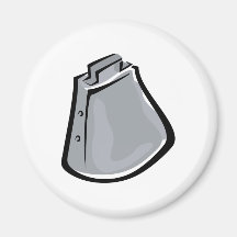 Cow bell magnet