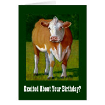COW BIRTHDAY CARD