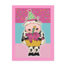 Cow Birthday Cards and Postage postcards