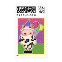 Cow Birthday Cards and Postage Stamps
