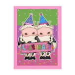 Cow Birthday Cards and Postage Stamps