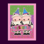 Cow Birthday Cards and Postage Stamps